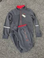 Hugo Boss Cotton-Blend Zip-Up Sweatshirt With 3D-Moulded Logo Trouser In Grey Color - Image 2