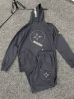 Stone Island Tracksuits with Pullover Hoodie in Grey Colors - Image 2