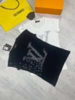 LV Ladies T-Shirts 2 Colors Black & White