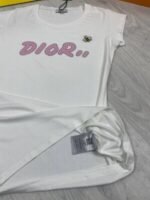 Dior Printed Stylish Women's T-Shirt In Black And White Colors - Image 5