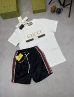 Gucci Men's Oversized T-Shirt Sports Shorts Set - Image 2