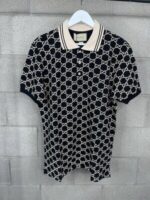 Gucci Men's Women's Piquet Jacquard Stretch Cotton Jersey Unisex Polo Shirts - Image 2