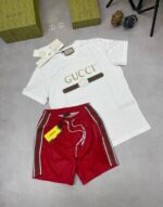 Gucci Men's Oversized T-Shirt Sports Shorts Set - Image 5