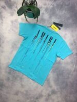 Amiri Men's Women's Replica Paint Drip Top T-shirts Men Women in Black White Blue Sale UK - Image 5