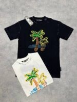 Palm Angels Neon Palm Tree Classic T-shirt - Image 3