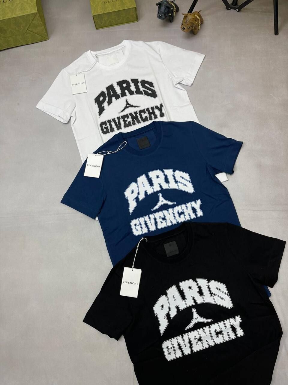 3787147959.jpg Givenchy Paris T-shirts Replica Black Blue White Tshirts Sale UK - Image 1