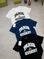 Givenchy Paris T-shirts Replica Black Blue White Tshirts Sale UK - Image 2