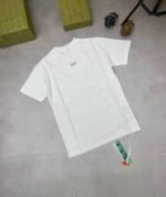 Off-White Men Women Reps Tshirts Clothes T Shirt Men's Women's Off White Back Embroidered Top Replica Arrow Shirts Fake Crew Neck T-shirt First Copy Tee Rep Tshirt Black Brown T-shirts Cheap Sale UK - Image 6