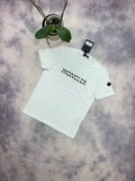 Moncler Men Women Reps T Shirt Logo Print Tshirts Men's Women's Short Sleeves First Copy Cotton Rep T-shirts Cheap Fake T-shirt Round Neck Replica Tee Shirts Tshirt Black Grey Sky Blue Sale UK - Image 4