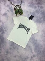 Moncler Men Women T-shirt Arch Logo Replica Tshirts Half Sleeve Cotton Reps T-shirts Fashion Men's Women's T Shirt Cheap Tshirt Outfit First Copy Fake Tee Shirts Rep Crewneck Black Green Cream Sale UK - Image 5