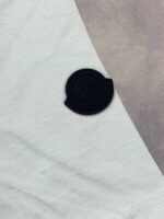 Moncler Men Women Reps T Shirt Logo Print Tshirts Men's Women's Short Sleeves First Copy Cotton Rep T-shirts Cheap Fake T-shirt Round Neck Replica Tee Shirts Tshirt Black Grey Sky Blue Sale UK - Image 6