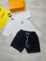 Louis Vuitton Men's T-shirts Shorts Set - Image 4