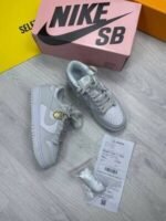 Nike Dunk Low Photon Dust Retro White Black Panda Trainers For Women's - Image 6