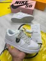Nike Dunk Low Photon Dust Retro White Black Panda Trainers For Women's - Image 5