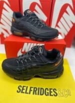 Nike Air Max 95 Black Total Orange Reflective Silver Men Sneakers - Image 2