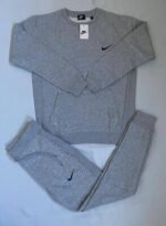 Nike Solo Swoosh Men's Fleece Crew Tracksuits in 3 Colors - Image 4