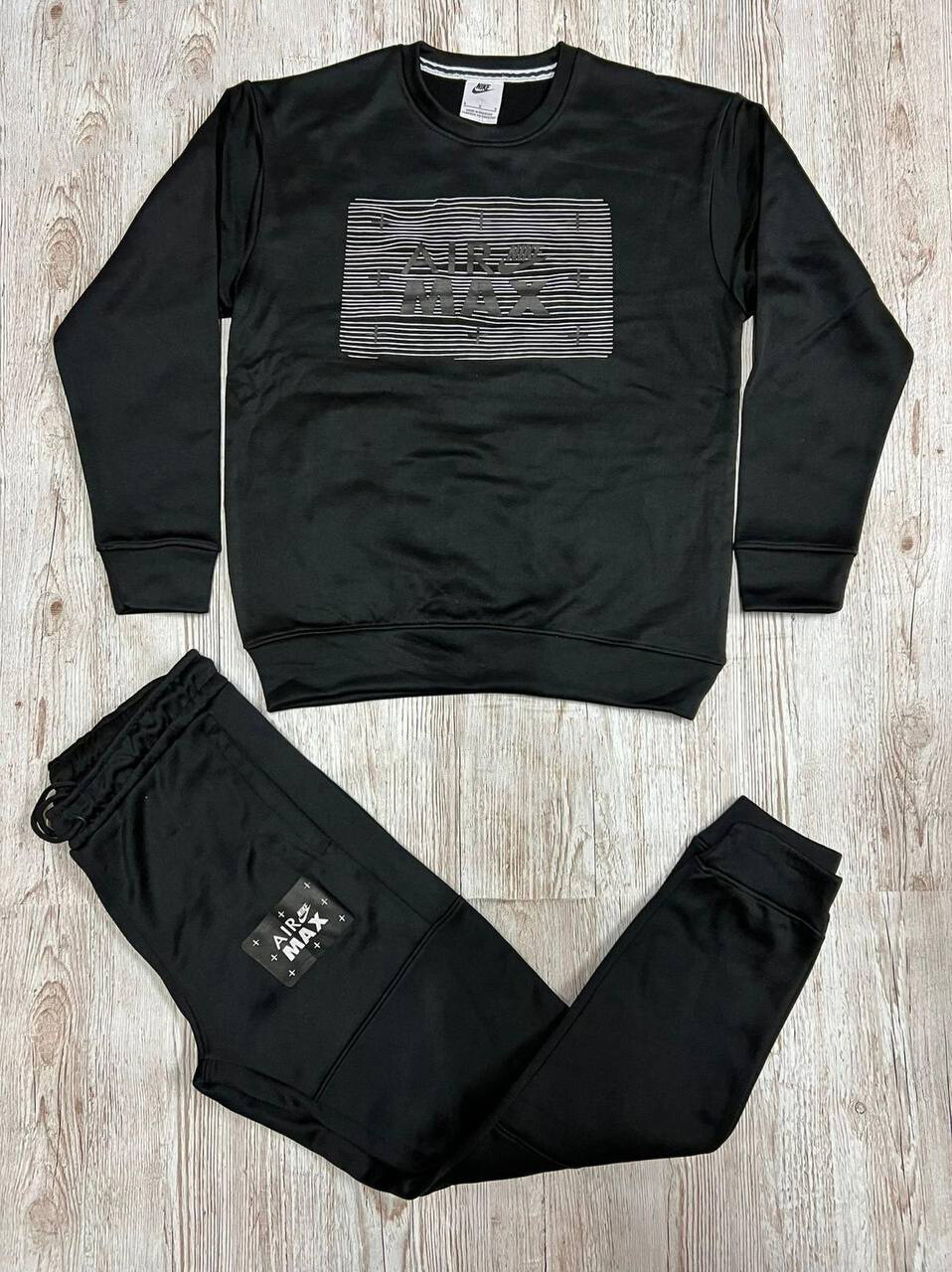 3809670772.jpg NIKE Air Max Crew Sweater Set Tracksuit For Men’s - Image 1