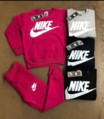 Nike Sportswear Older Kids' Tracksuit in Pink Black Blue Grey