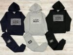 Nike Air Max Stretch Graphic Kid's Hoodie Set Tracksuit in 3 Colors - Image 2
