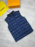 Dior Oblique Jacket Gilets Hoodie Bodywarmer In Black Red & Blue - Image 4