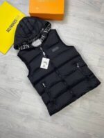 Valentino VLTN Body Warmer Jacket In Black And Navy Blue Colors - Image 3