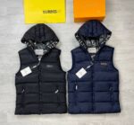 Valentino VLTN Body Warmer Jacket In Black And Navy Blue Colors
