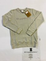 Burberry Men Women Organic Dressed Jumpers Replica Crew Neck Men's Women's Long Sleeves Sweatshirts Soft Supima Printed Logo Boys Girls Rep Beige Classic Outfit Cheapest Discount Sale UK