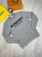 Burberry London England Men Women Replica Round Neck Jumpers Men's Women's Full Sleeves Copy Sweatshirts Logo Printed Cheap Rep Cotton Fabric Designer Outfit Black Grey Blue Discount Sale UK - Image 5