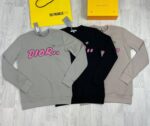 Dior Printed Kaws Sweatshirt Jumpers In Black Grey & Brown Colors