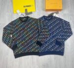 Dior Oblique Wool Knit Sweater Printed D Embroidery Logo Jumpers In 2 Colors - Image 2