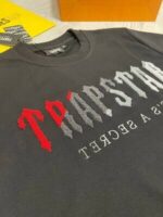 Trapstar London Chenille Decoded Crew Neck Printed Logo Jumpers In Black Grey Colors - Image 5