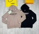 Burberry Men Women Replica Classic Printed Logo Hoodie Mens Womens Reps Comfortable Jumpers London England Sweatshirt Rep's Designer Fake Cheap Pullover Sweater Black White Beige Real Sale UK - Image 2