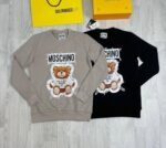 Moschino Teddy Printed Jumpers Safety Pin In Black & Beige Colors - Image 2