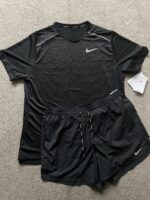 Nike Miler Summer Short Set Dri Fit Black Shorts Sets