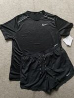 Nike Miler Summer Short Set Dri Fit Black Shorts Sets - Image 2