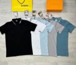 Burberry Ice Silk Stripe Polo Shirts in Multiple Colors - Image 2