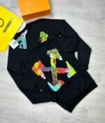 Off-White Multicolor Brush Arrow Black Jumper Sweatshirt Top Sale UK