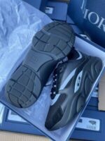 Christian Dior Trainer b22 Sneakers Black and White Reflective Runners Blue Silver Diors Rep Trainers - Image 5