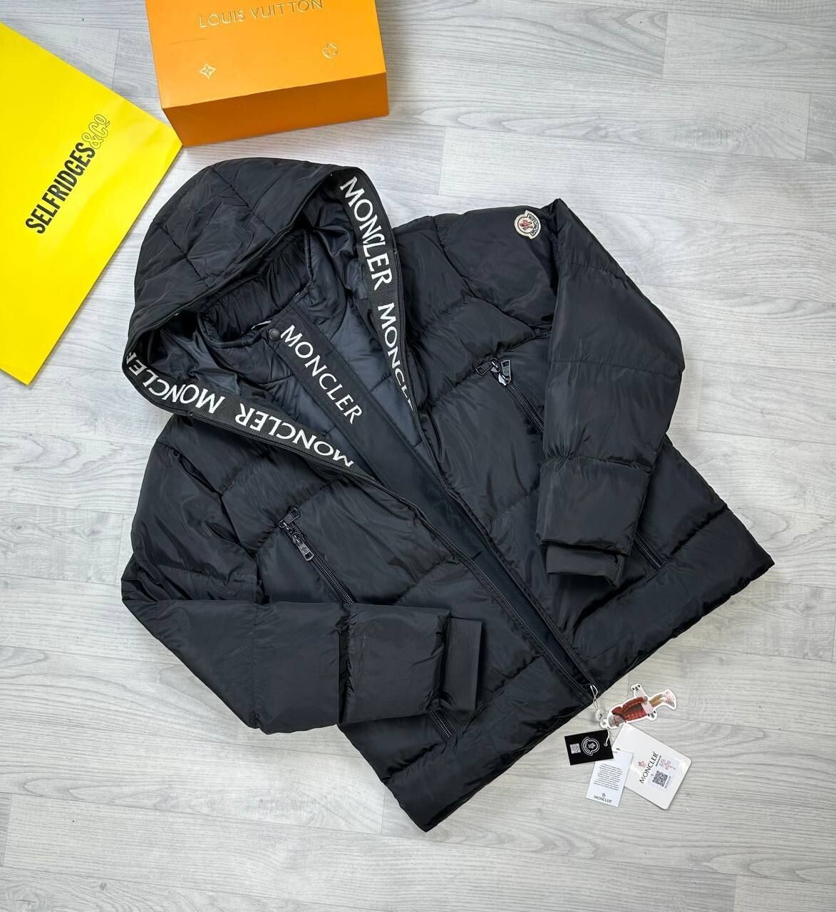 3899187737.jpg Moncler Replica Men Women Puffer Montcla Down Rep Jackets Pullover Hoodie Men's Women's Reps Cashmere Flannels Fashion Fake Bodywarmers Cheap Zip Pocket Long Sleeves First Copy Black Grey Sale UK - Image 1