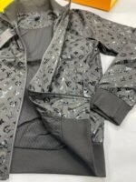 Louis Vuitton Men's Women's LV Logo Zip Up Hooded Jacket - Image 5