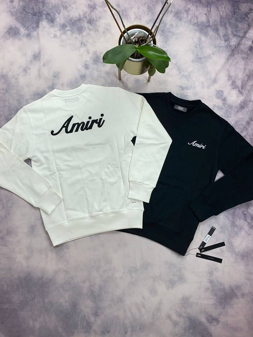 3955578087.jpg Amiri Men's Women's Jumper Top Sweatshirt in Black White Sale UK - Image 1