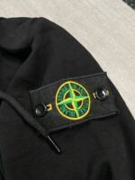 Stone Island Black Hoodie - Image 3