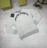 Palm Angels Curved Logo Crew Neck Jumpers - Image 3
