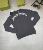 Palm Angels Curved Logo Crew Neck Jumpers - Image 4