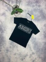 Amiri Men's Women's Cotton Replica Cheap T-shirts in Black White Color - Image 4