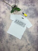 Amiri Men's Women's Cotton Replica Cheap T-shirts in Black White Color - Image 3