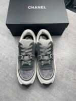 Chanel Thick Bottom Men Shoe Replica Luxury Sports Sneakers Cheap Runner Men's Trainer Leather Reps CC Logo Sneaker Fake Shoes Rep Fashion Boys Triple Trainers First Copy Grey Runners Sale UK - Image 2