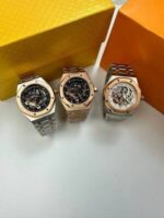 AP watch with elegant designed dial and metal chain strap in multiple colors - Image 2