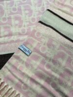 Christian Dior Oblique Scarf Printed Logo In Brown & Multicolors - Image 4