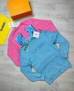 Off-White Men Women Reps Winter Jumpers Men's Women's Logo X Arrow Print Replica Off White Jumper Fake Cheap Knitted Long Sleeves First Copy Crew Neck Sweatshirts Top Black Light Blue Pink Sale UK - Image 6